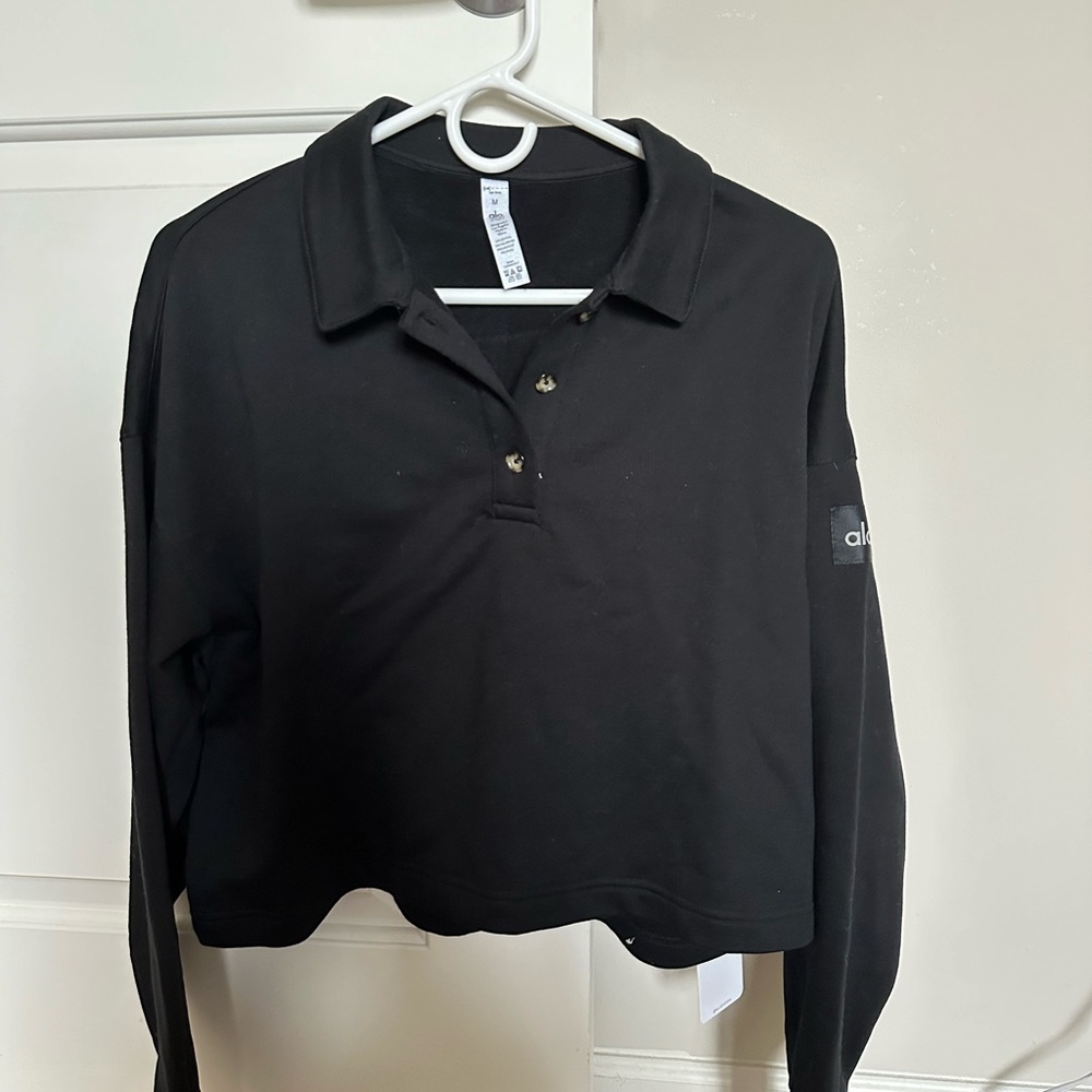 Alo Cropped Long sleeve crew shirt